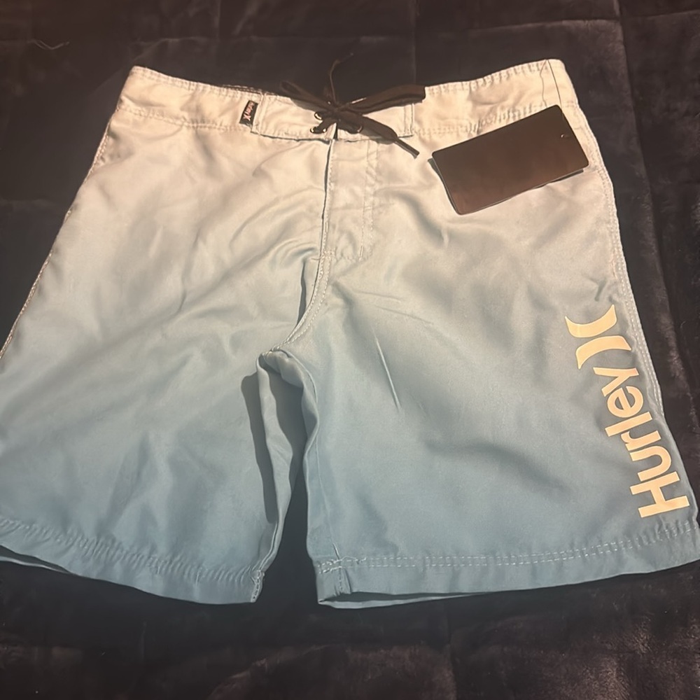NWT Hurley Kids' Gradient Board Shorts blue dream - Picture 12 of 13
